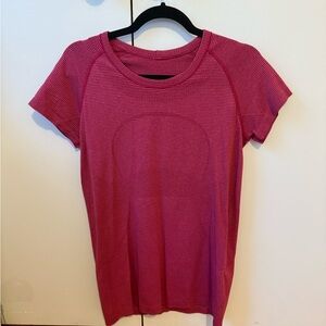 lululemon athletica Pink Striped Top